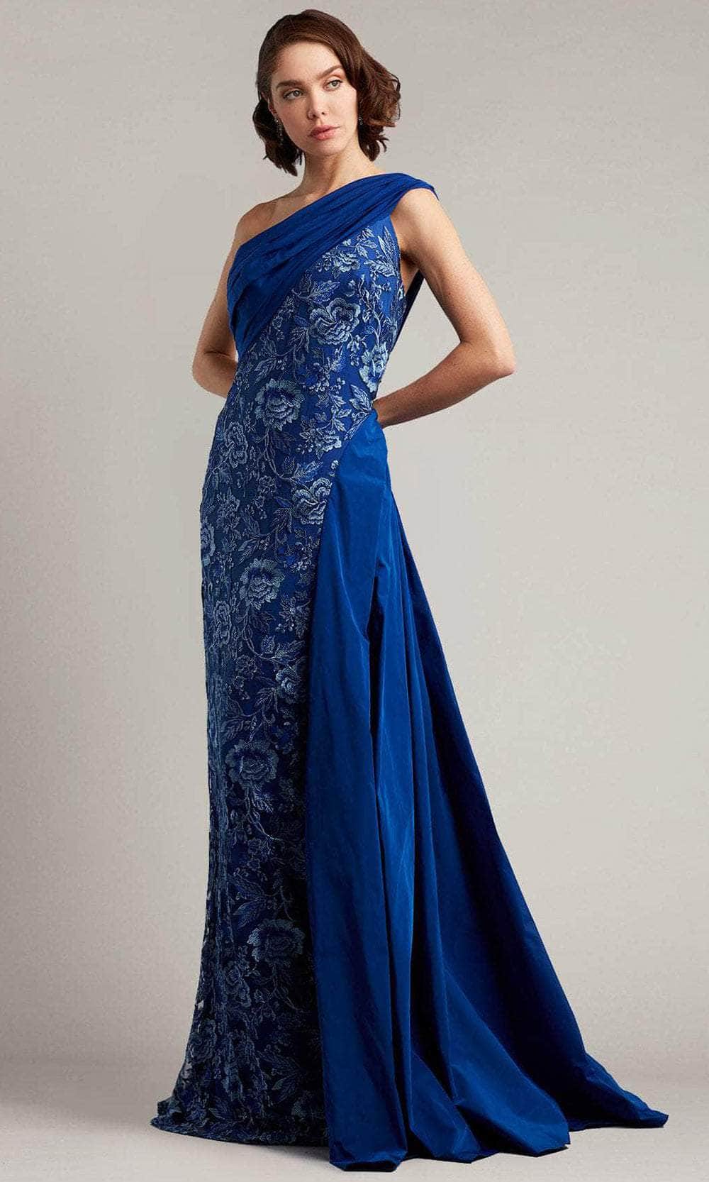 Tadashi Shoji BRX19908LX - Witkin One-Shoulder Draped Tafetta Gown –  Couture Candy