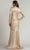 Tadashi Shoji BSJ22807L - Mermaid-Shape Metallic Gown Evening Dresses