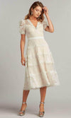 fatiha floral lace & chiffon dress Fatiha Floral Lace & Chiffon Dress PINE Tadashi Shoji Official Online Boutique