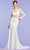 Tadashi Shoji - Holden Long-Sleeve Illusion Gown Wedding Dresses 00 / Ivory