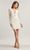 Tadashi Shoji - Lenaya Chantilly Lace Long-Sleeve Dress Bridal Dresses 00 / Ivory/Natural