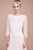 Tadashi Shoji - Matilda Long-Sleeve Embroidered Dress BKV19774SBR - 1 pc Ivory/Petal In Size 12 Available CCSALE 12 / Ivory/Petal
