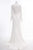 Tadashi Shoji - Scalloped Lace Bodice Off Shoulder Gown Wedding Dresses