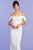 Tadashi Shoji - Scalloped Off Shoulder Long Gown Wedding Dresses