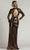 Tadashi Shoji SCAP23636L - Long Sleeve Sequined Disco Gown Evening Dresses