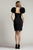 Tadashi Shoji SCY23569S - Rosette-Sleeve Mini Fitted Dress Special Occasion Dress