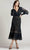 Tadashi Shoji YV21070MD - Nyssa Bishop Sleeve Dress Special Occasion Dress 00 / Navy