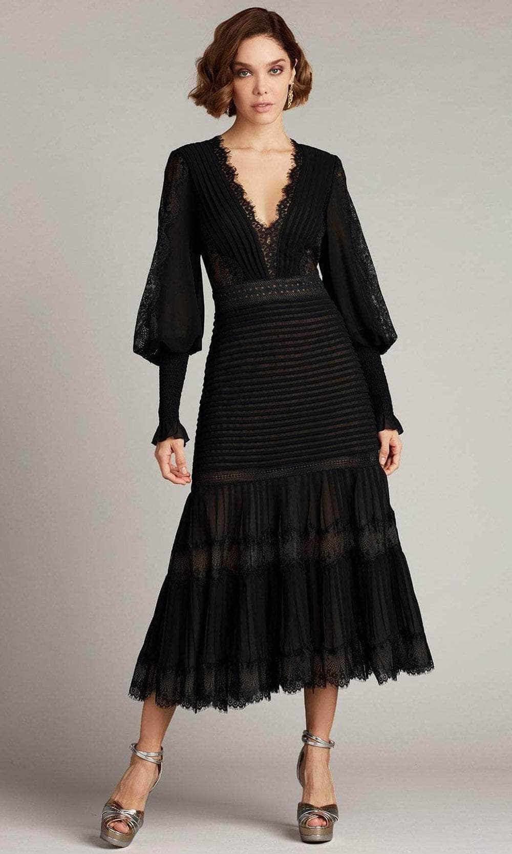 Tadashi Shoji YV21070MD - Nyssa Bishop Sleeve Dress – Couture Candy