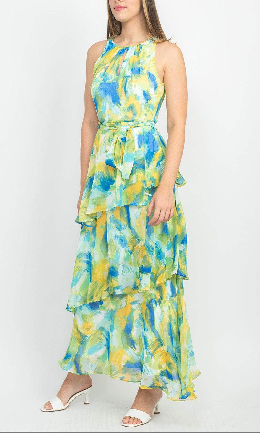 Tahari ASL 2CM382 - Jewel Neck Printed Formal Dress – Couture Candy