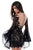Tarik Ediz - 50413 Floral Lace With Polka Dots Sheath Dress Cocktail Dresses