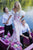 Tarik Ediz - 50497 Floral Lace Plunging Off-Shoulder Dress Prom Dresses 2 / Pink