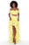 Tarik Ediz - 50623 Off-Shoulder Ruffles Dots Chiffon Two-Piece Dress Prom Dresses