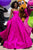 Tarik Ediz - 50646 Strapless Straight Neck Ballgown Evening Dresses 0 / Fuchsia