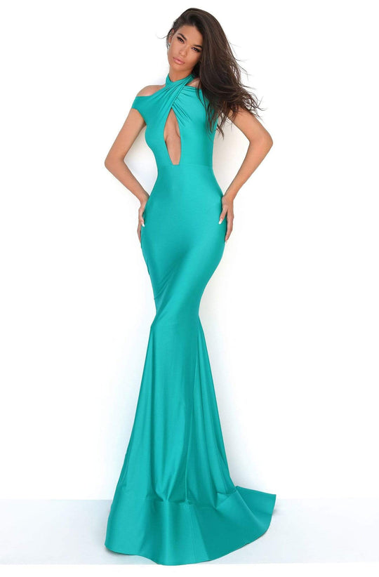Tarik Ediz - 50688 Crisscross Halter Cutout Mermaid Gown