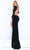 Tarik Ediz - 50875 Long Sleeves Bateau Sheath Dress Evening Dresses