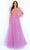Tarik Ediz - 51037 Sheer Bishop Sleeve Tulle Gown Prom Dresses