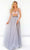 Tarik Ediz - 51037 Sheer Bishop Sleeve Tulle Gown Prom Dresses