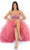 Tarik Ediz - 51043 Embellished Tulle A-Line Dress Cocktail Dresses
