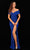 Tarik Ediz - 51061 Embroidered Sheath/A-Line Evening Dress Special Occasion Dress 0 / Navy