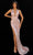 Tarik Ediz - 51068 Backless Halter Sequin Gown Prom Dresses 0 / Pink