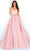 Tarik Ediz - 51070 Bustier Ribbon Ornate A-Line Gown Ball Gowns 0 / Salmon