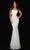 Tarik Ediz - 51115 Scoop Trumpet Evening Dress Prom Dresses 0 / Ivory