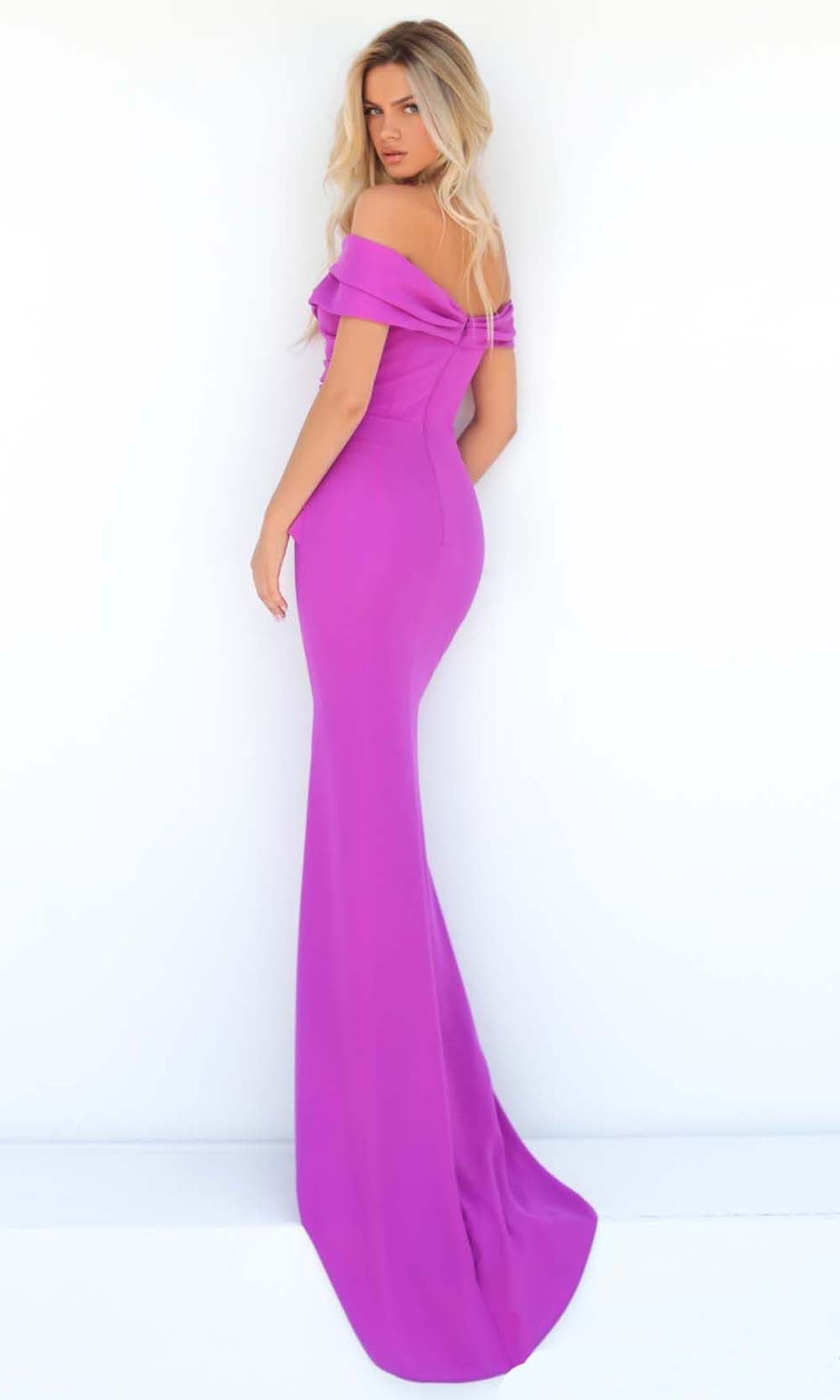 Tarik Ediz - 51155 Ruched Off Shoulder Gown – Couture Candy