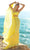 Tarik Ediz - 51166 Two-Piece Bandeau A-Line Gown In Yellow