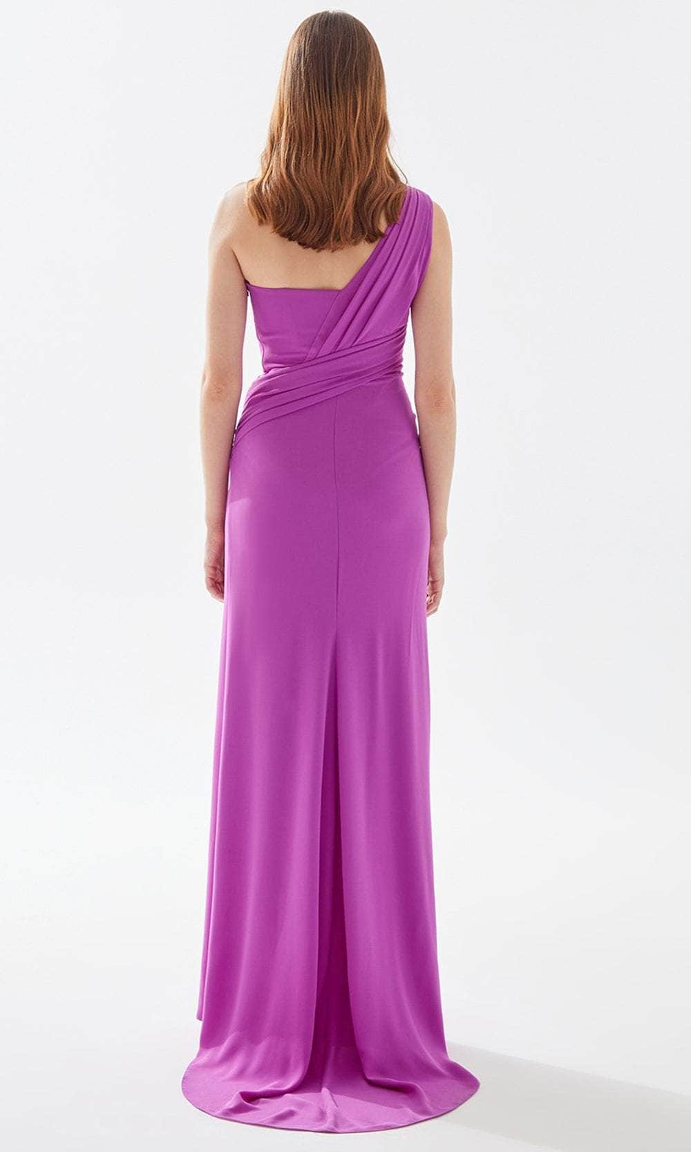 Tarik Ediz 52024 - One Shoulder Prom Dress with Slit – Couture Candy
