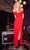 Tarik Ediz 52048 - Corset Sheath Prom Dress Prom Dresses 00 / Red
