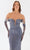 Tarik Ediz 52077 - Arm Sleeve Strapless Beaded Gown Prom Dresses