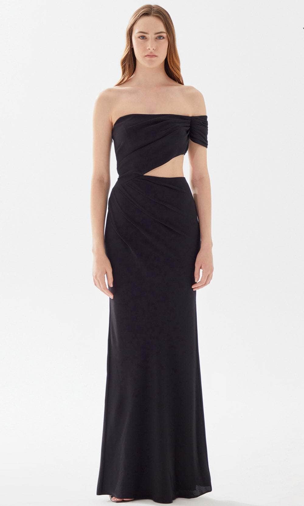 Tarik Ediz 52083 - Cutout Midriff Sheath Prom Dress – Couture Candy