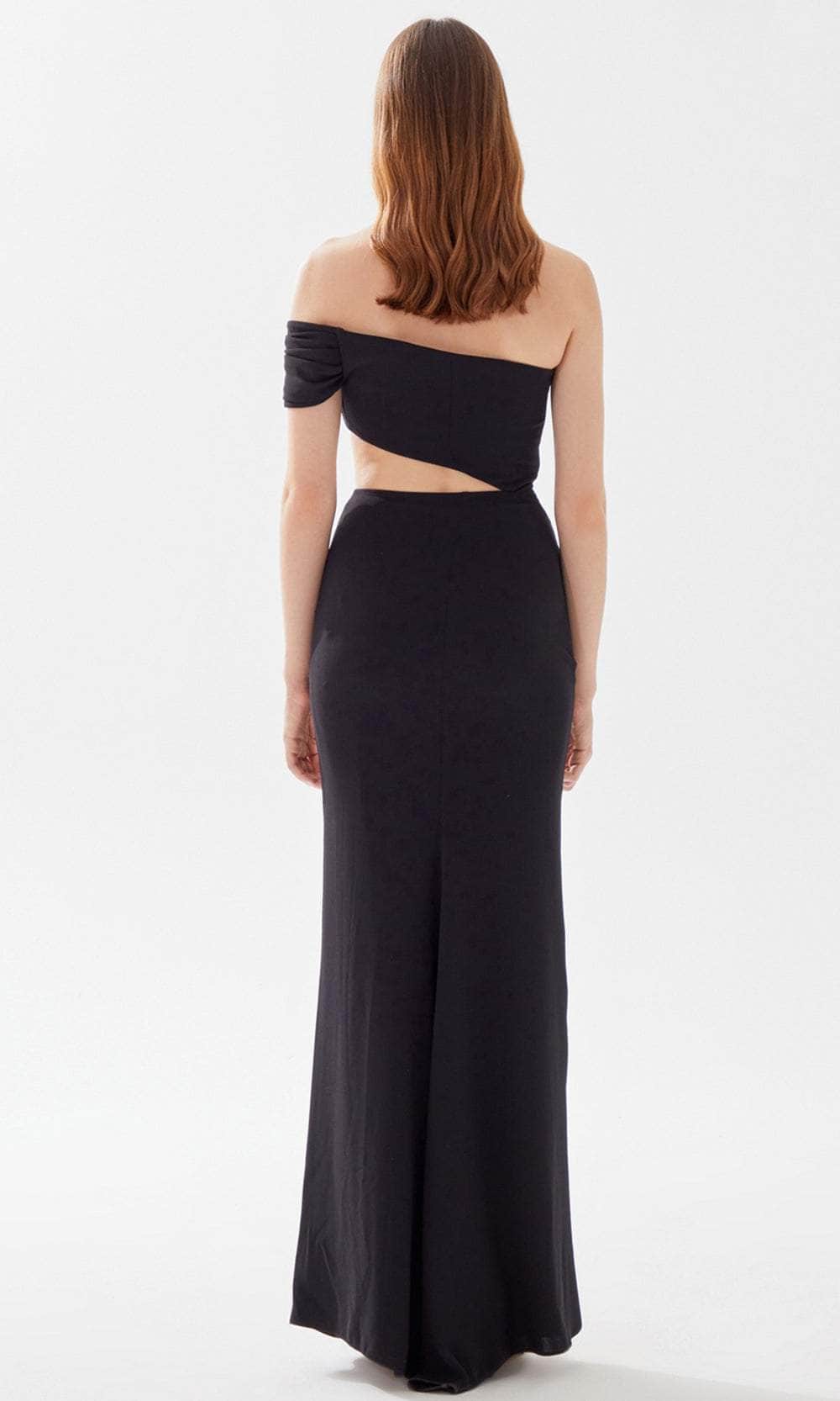 Tarik Ediz 52083 - Cutout Midriff Sheath Prom Dress – Couture Candy