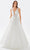 Tarik Ediz 52089 - Soft Tulle Ruffled Ball Gown Ball Gowns