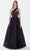 Tarik Ediz 52097 - Shirred Cut-In Ballgown Ball Gowns 00 / Black