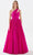 Tarik Ediz 52097 - Shirred Cut-In Ballgown Ball Gowns 00 / Fuchsia