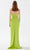 Tarik Ediz 52120 - Leaf-Like Detailed Strapless Dress Evening Dresses