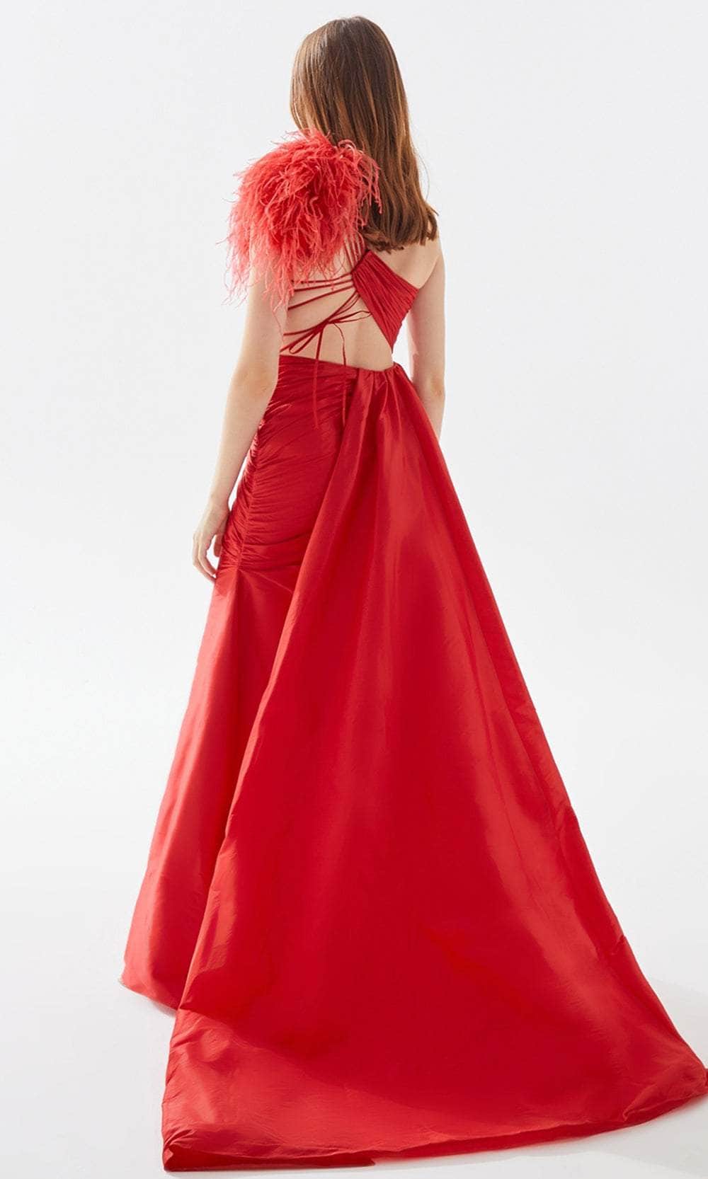 Tarik Ediz 52125 - One Shoulder Ruched A-line Gown – Couture Candy