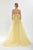 Tarik Ediz 52135 - Floral Embroidered Soft Tulle Gown Prom Dresses