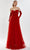 Tarik Ediz 52148 - Pleated A line Evening Dress Special Occasion Dress 00 / Red