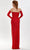 Tarik Ediz 52161 - Straight Neck Embellished Sheath Dress Special Occasion Dress