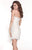 Tarik Ediz - 90450 Floral Lace Cocktail Dress - 1 pc Creamy-Blue In Size 2 Available CCSALE 2 / Creamy-Blue