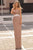 Tarik Ediz - 93829 Strapless Column Dress Evening Dresses 0 / Powder