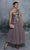 Tarik Ediz - 96007 Sequined Asymmetric Tea Length A-line Dress Homecoming Dresses 0 / Wood Rose/Black Olive