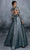 Tarik Ediz - 96011 Shimmer Jacquard Illusion Bodice Ballgown Ball Gowns