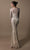 Tarik Ediz - 96013 Embroidered Long Sleeve Trumpet Dress Evening Dresses