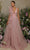 Tarik Ediz - 98001 Ruffled Lace Allover Plunging Dress Evening Dresses