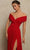 Tarik Ediz - 98020 Glittered Crisscross Wrap Long Gown Evening Dresses