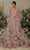 Tarik Ediz - 98032 Strapless Tulle Ruffled A-Line Gown Evening Dresses 0 / Powder