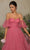 Tarik Ediz - 98037 Off Shoulder Tulle Enchanting Gown Evening Dresses